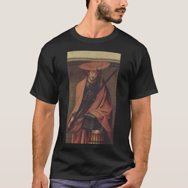 Sankt Adrian av Nicomedia Martyrs Resolve Konst T Shirt (Framsida)