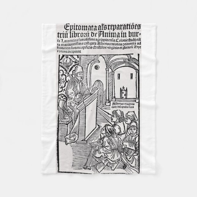 Sankt Albert den store Universaldoktorn Konst Fleecefilt (Framsidan)