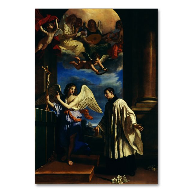 Sankt Aloysius Gonzaga Beskyddare av studenter Fin Bordsnummer (Framsidan)