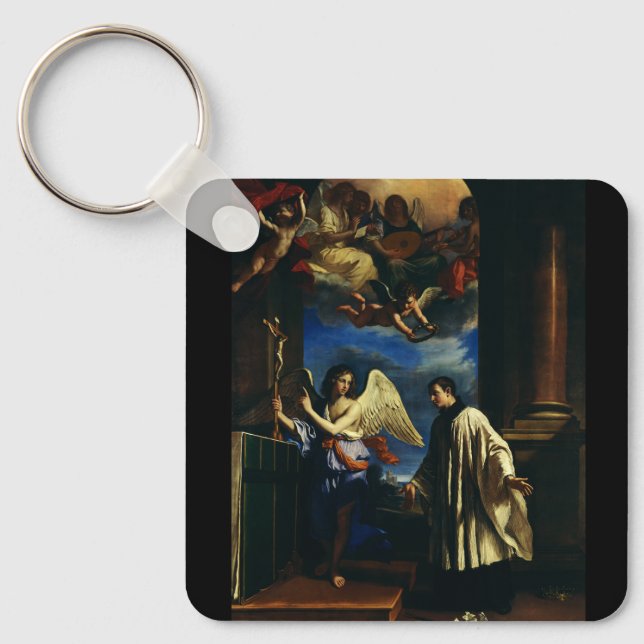 Sankt Aloysius Gonzaga Beskyddare av studenter Fin Nyckelring (Framsida)