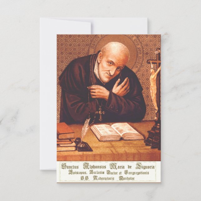 Sankt Alphonsus Liguori Tack Kort (Framsida)