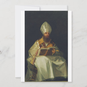 Sankt Ambrosius av Francisco de Goya Julkort