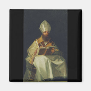 Sankt Ambrosius av Francisco de Goya Magnet