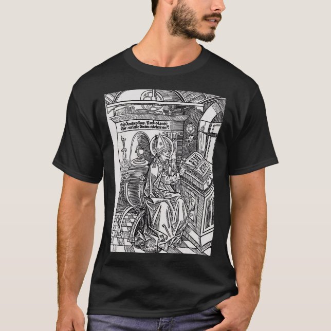 Sankt Ambrosius av Milano T Shirt (Framsida)