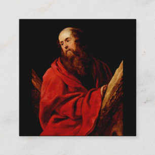 Sankt Andreas av Peter Paul Rubens Fyrkantigt Visitkort