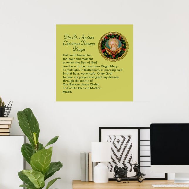 Sankt Andreas julnovene-bön Poster (Hemmakontoret)