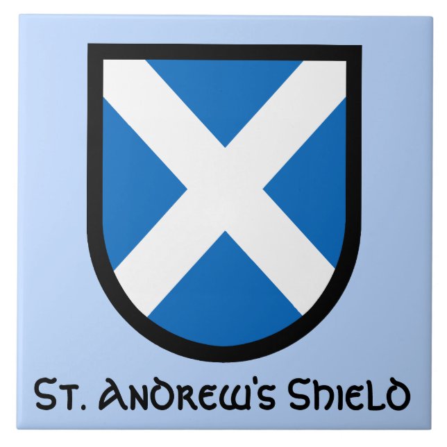 Sankt Andreas sköld Kakelplatta (Framsidan)