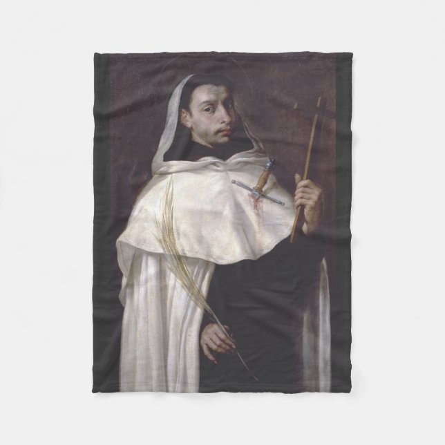 Sankt Angelus av Jerusalem Martyr och predikant Fleecefilt (Framsidan)