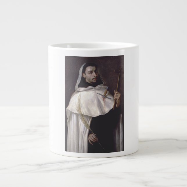 Sankt Angelus av Jerusalem Martyr och predikant Jumbo Mugg (Framsidan)