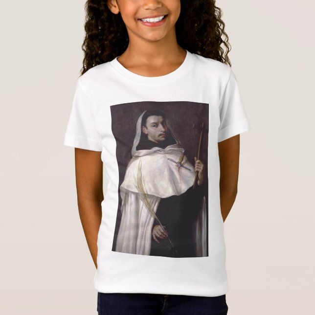 Sankt Angelus av Jerusalem Martyr och predikant T Shirt (Framsida)