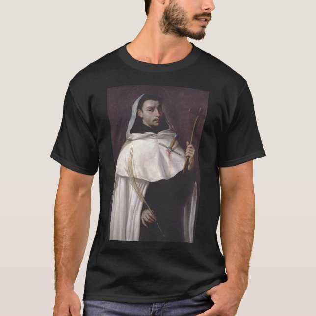 Sankt Angelus av Jerusalem Martyr och predikant T Shirt (Framsida)
