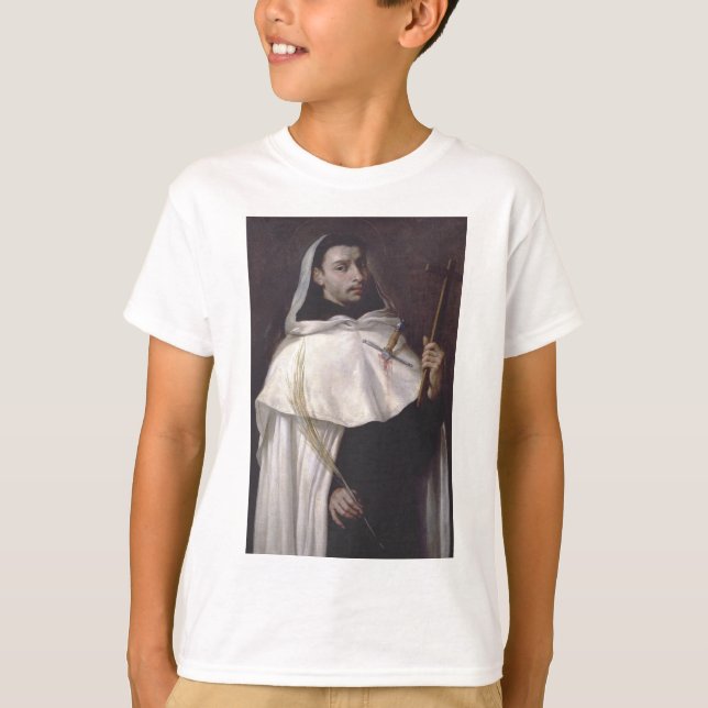 Sankt Angelus av Jerusalem Martyr och predikant T Shirt (Framsida)