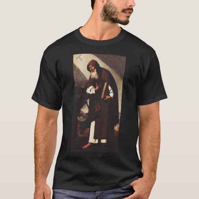 Sankt Antonius Abbot T Shirt (Framsida)