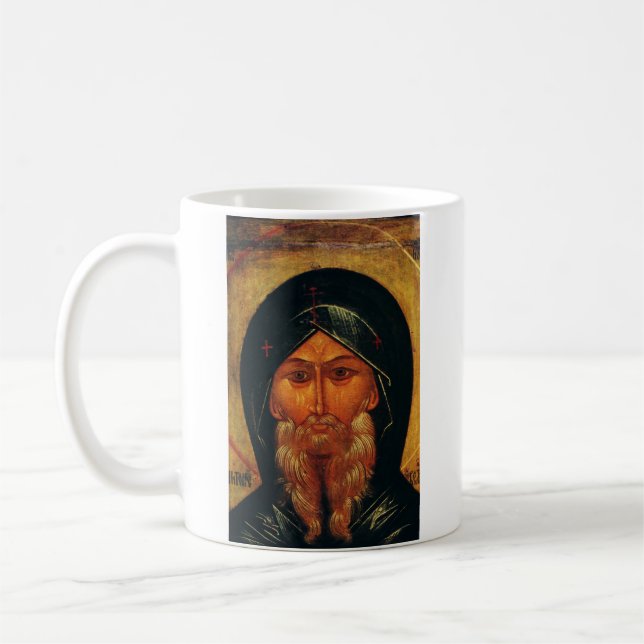 Sankt Antonius av öknen Kaffemugg (Vänster)