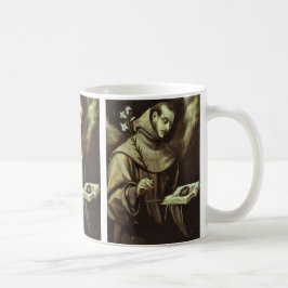 Sankt Antonius av Padua av El Greco Kaffemugg
