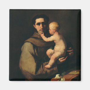 Sankt Antonius av Padua av Luca Giordano Magnet