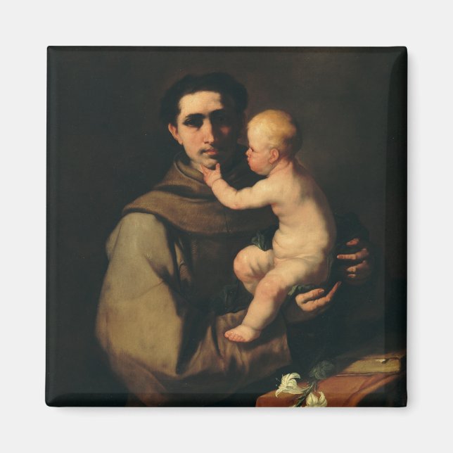 Sankt Antonius av Padua av Luca Giordano Magnet (Framsidan)