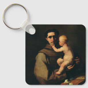 Sankt Antonius av Padua av Luca Giordano Nyckelring
