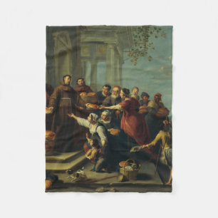 Sankt Antonius av Padua av Willem van Herp Fleecefilt