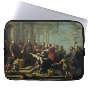 Sankt Antonius av Padua av Willem van Herp Laptop Fodral