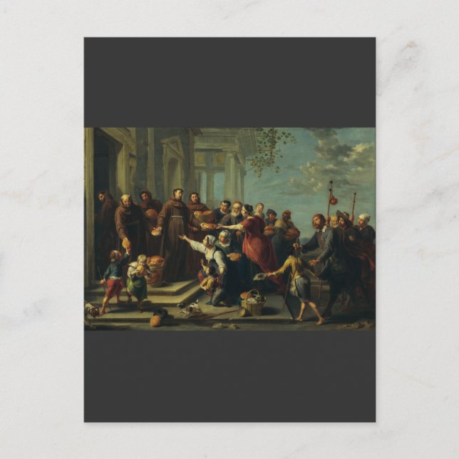 Sankt Antonius av Padua av Willem van Herp Vykort (Framsida)