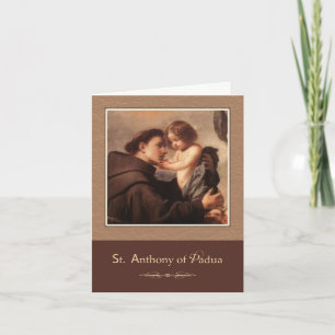 Sankt Antonius av Padua Be för oss Kort
