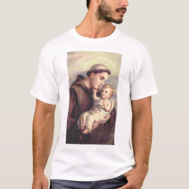 Sankt Antonius av Padua T Shirt (Framsida)