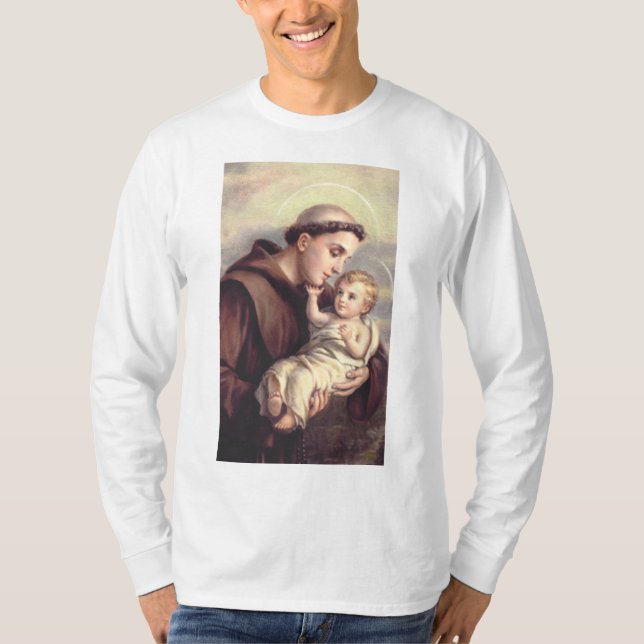 Sankt Antonius av Padua T Shirt (Framsida)
