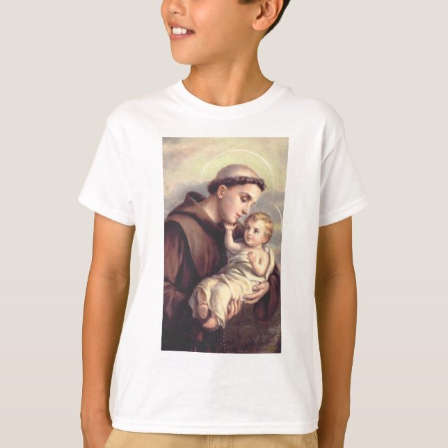 Sankt Antonius av Padua T Shirt (Framsida)