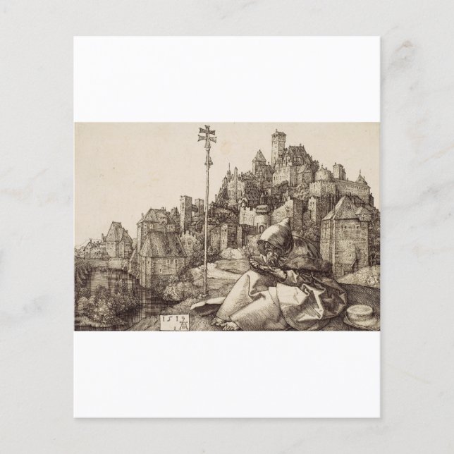 Sankt Antonius läser av Albrecht Dürer (Framsida)