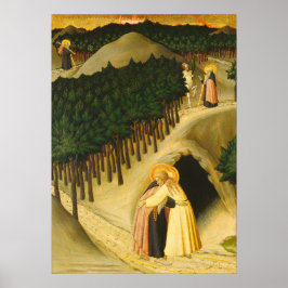 Sankt Antonius - Sano di Pietro Finkonstplakat Poster