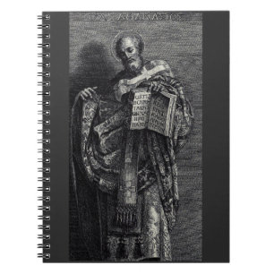 Sankt Athanasius av Alexandria Grafik konst Anteckningsbok