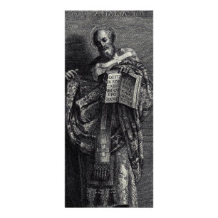 Sankt Athanasius av Alexandria grafisk konst Reklamkort
