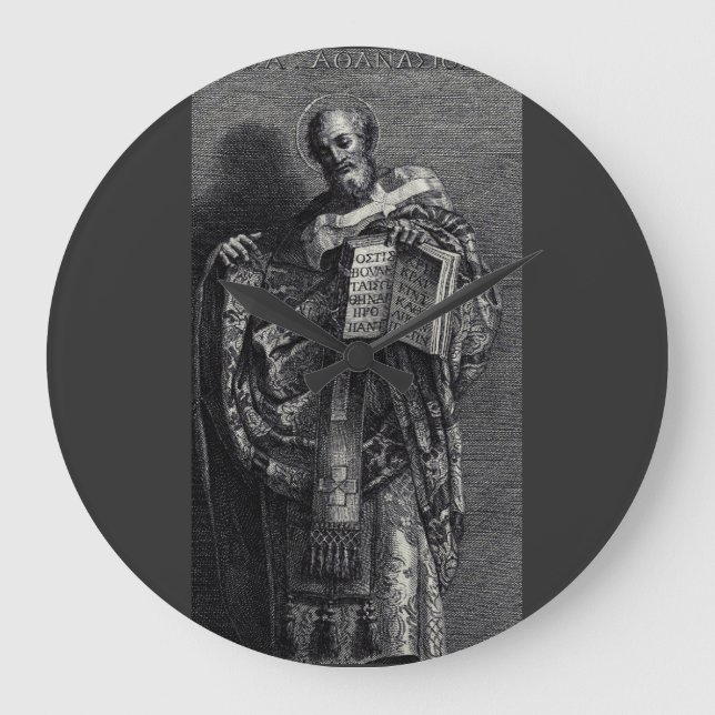Sankt Athanasius av Alexandria grafisk konst Stor Klocka (Framsida)