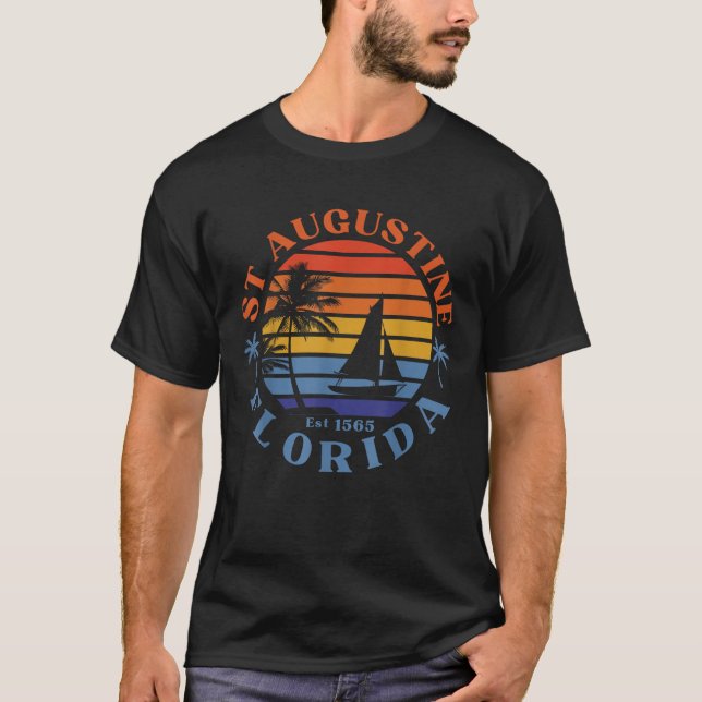 Sankt Augustine Florida Beach-sommarvaccinering T Shirt (Framsida)