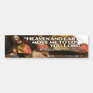 Sankt Augustine "Heaven & Earth Move Me" - Sticker Bildekal