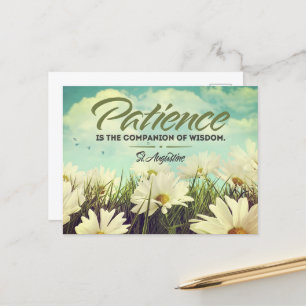 Sankt Augustininspirationsoffert "Patience" Vykort