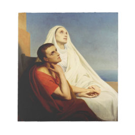 Sankt Augustinus och Sankt Monica Anteckningsblock