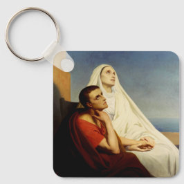 Sankt Augustinus och Sankt Monica Nyckelring