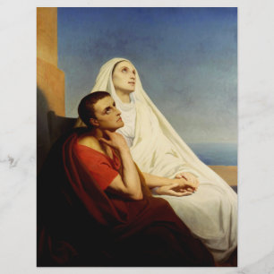 Sankt Augustinus och Sankt Monica Reklamblad