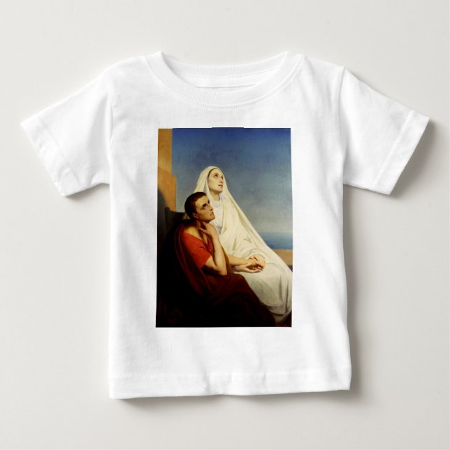 Sankt Augustinus och Sankt Monica T Shirt (Framsida)