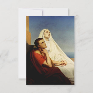 Sankt Augustinus och Sankt Monica Tack Kort