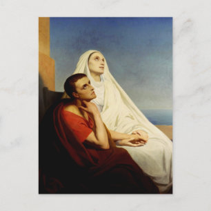 Sankt Augustinus och Sankt Monica Vykort