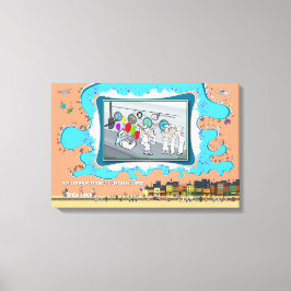 Sänkt av överraskning | Födelsedag 24x16 Canvastryck