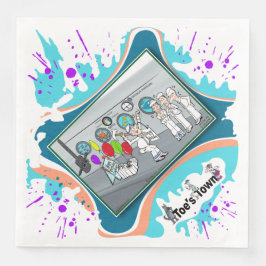 Sänkt av överraskning | Födelsedagsmiddags servett