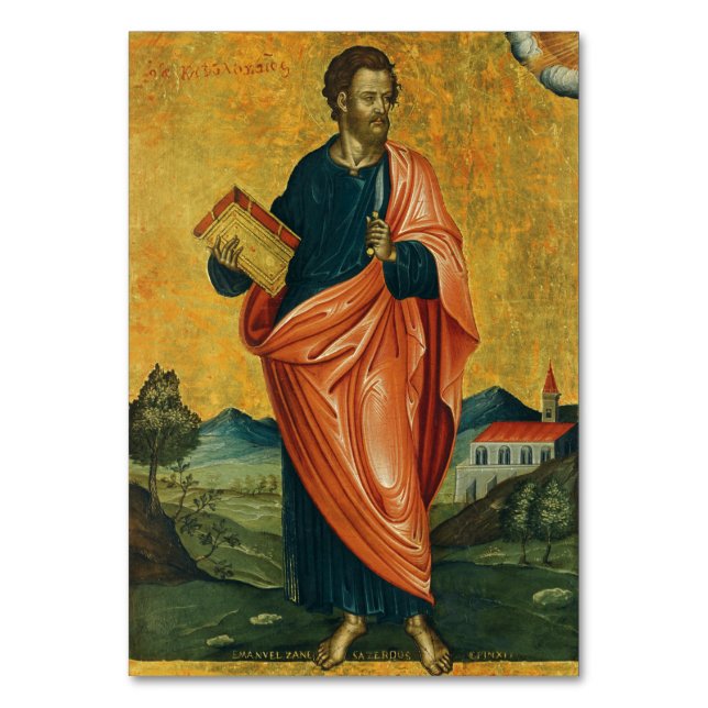 Sankt Bartolomeus aposteln finkonst Bordsnummer (Framsidan)