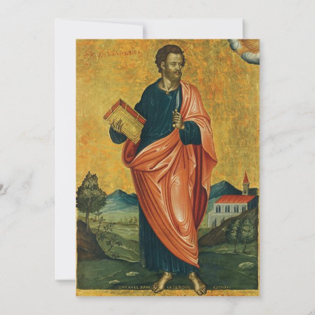 Sankt Bartolomeus aposteln finkonst Inbjudningar (Framsida)