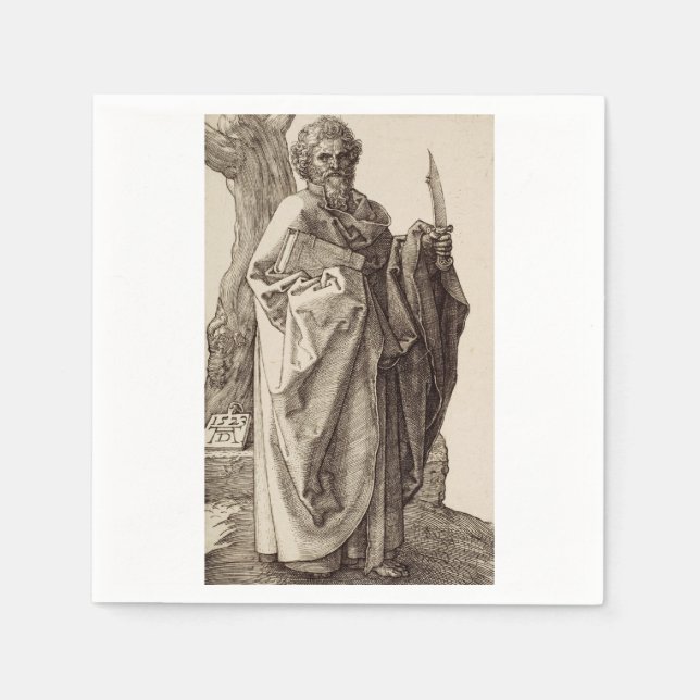 Sankt Bartolomeus aposteln finkonst Pappersservett (Framsidan)