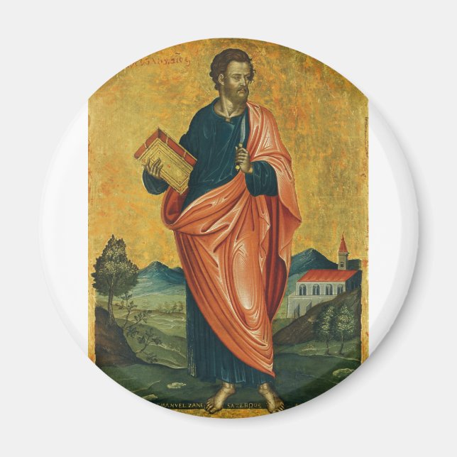 Sankt Bartolomeus Aposteln Konstnärlig utsmyckning Magnet (Framsidan)