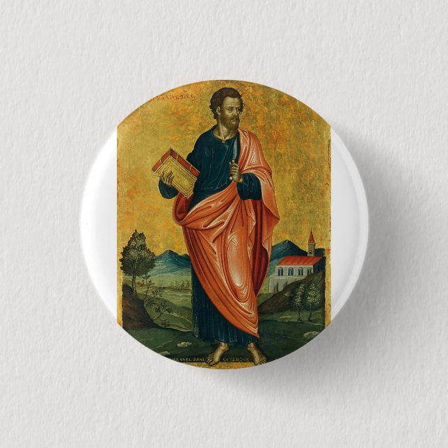 Sankt Bartolomeus Aposteln Konstverk Knapp (Framsida)